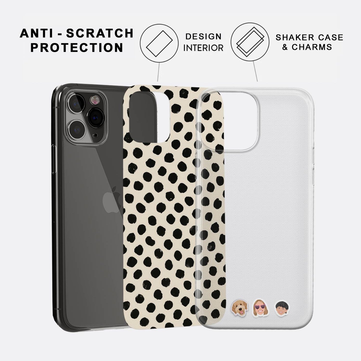 Shaker Case™ with Dotted Darling Case Design