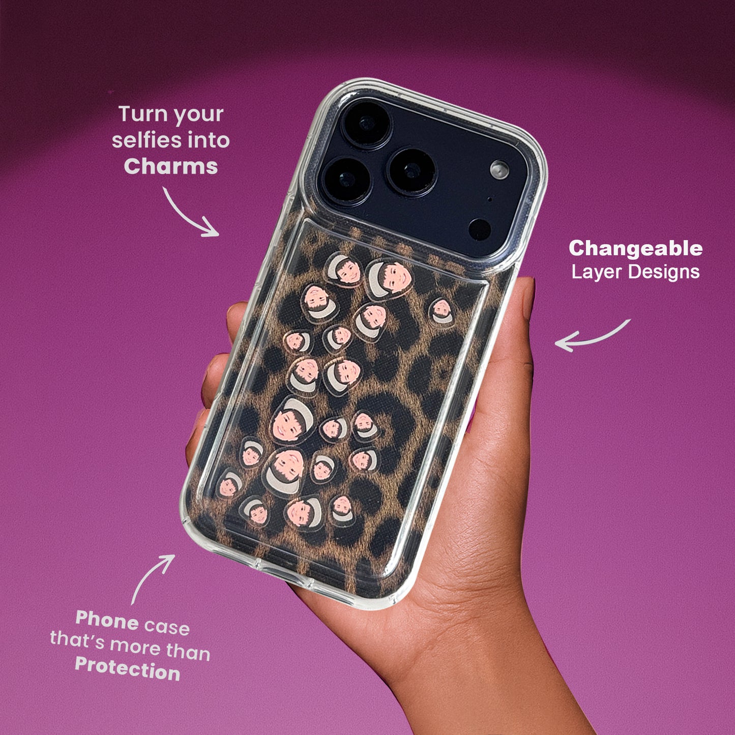 Shaker Case™ with Chic Cheetah Case Design