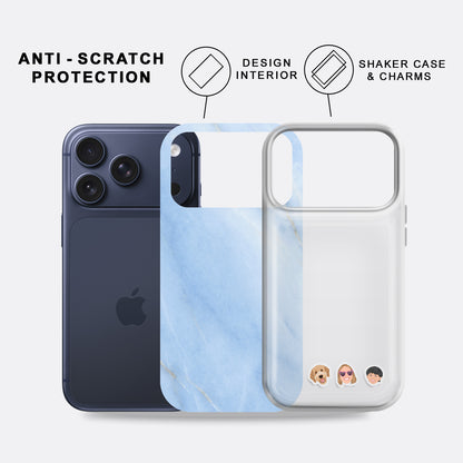 Shaker Case™ 💧 with Marble Sky Case Design