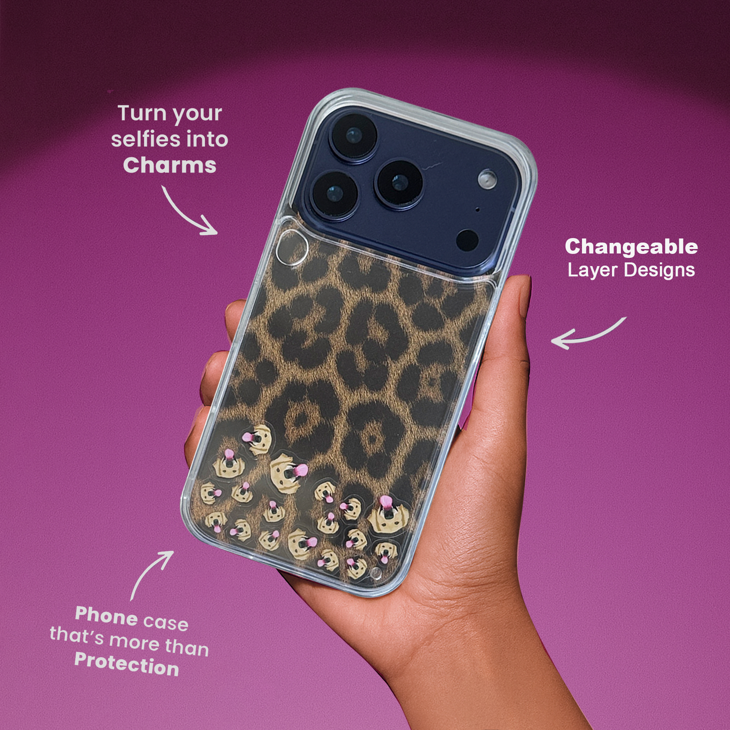 Shaker Case™ 💧 with Chic Cheetah Case Design