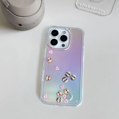 Shaker Case™ 💧 with Faded Rainbows Case Design
