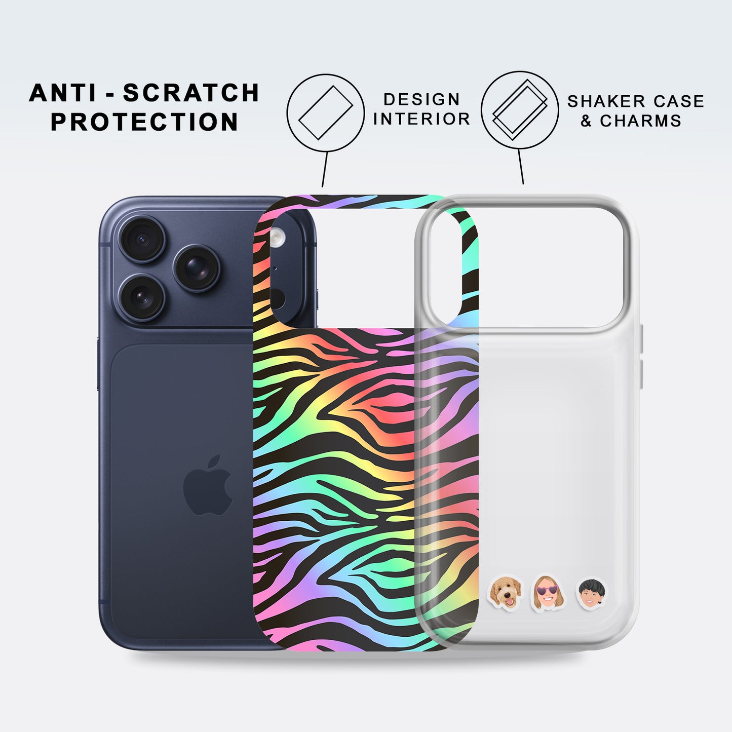Shaker Case™ with 80s Zebra Case Design