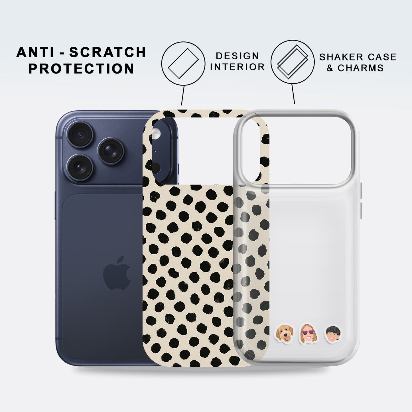 Shaker Case™ 💧 with Dotted Darling Case Design