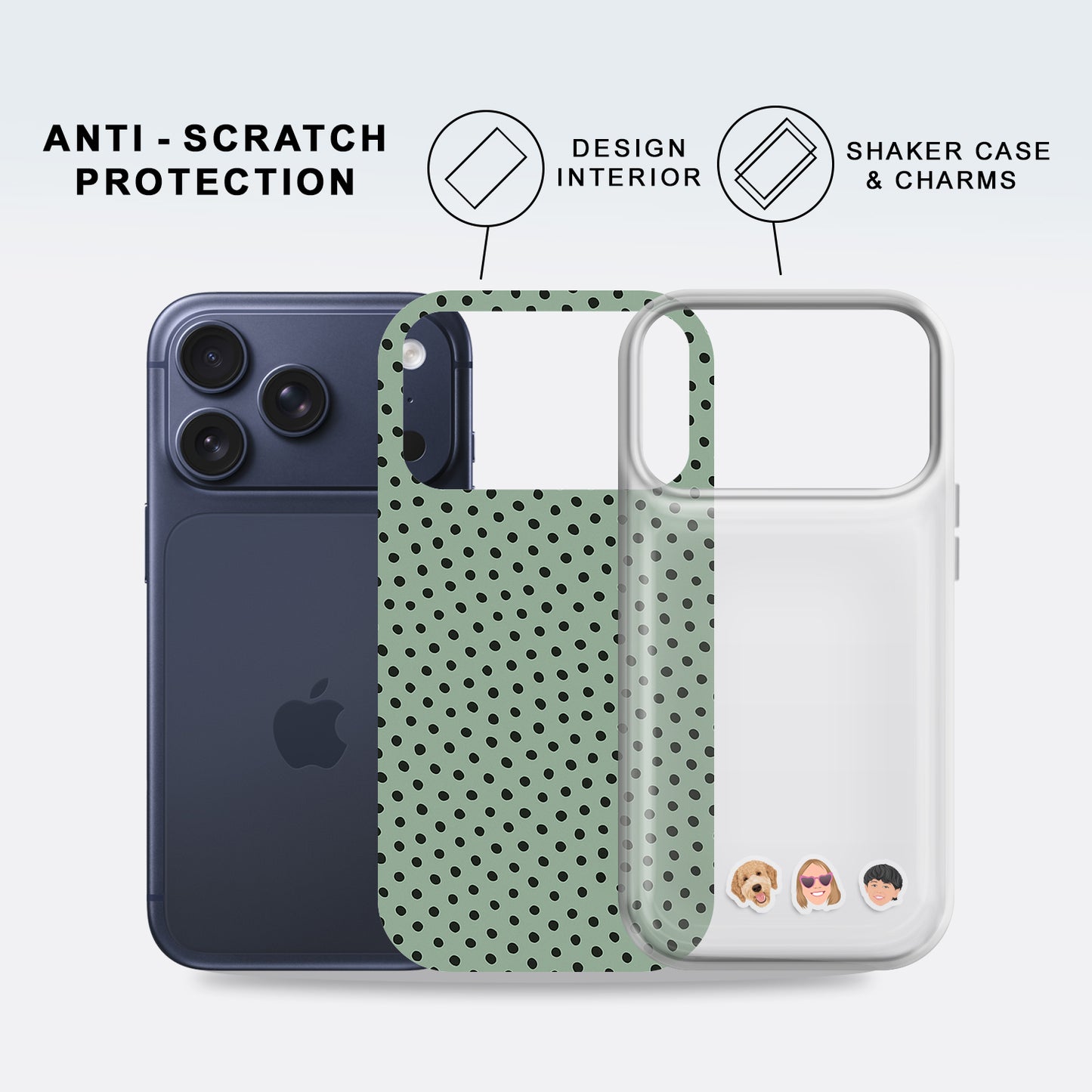 Shaker Case™ with Dotted Jungle Case Design