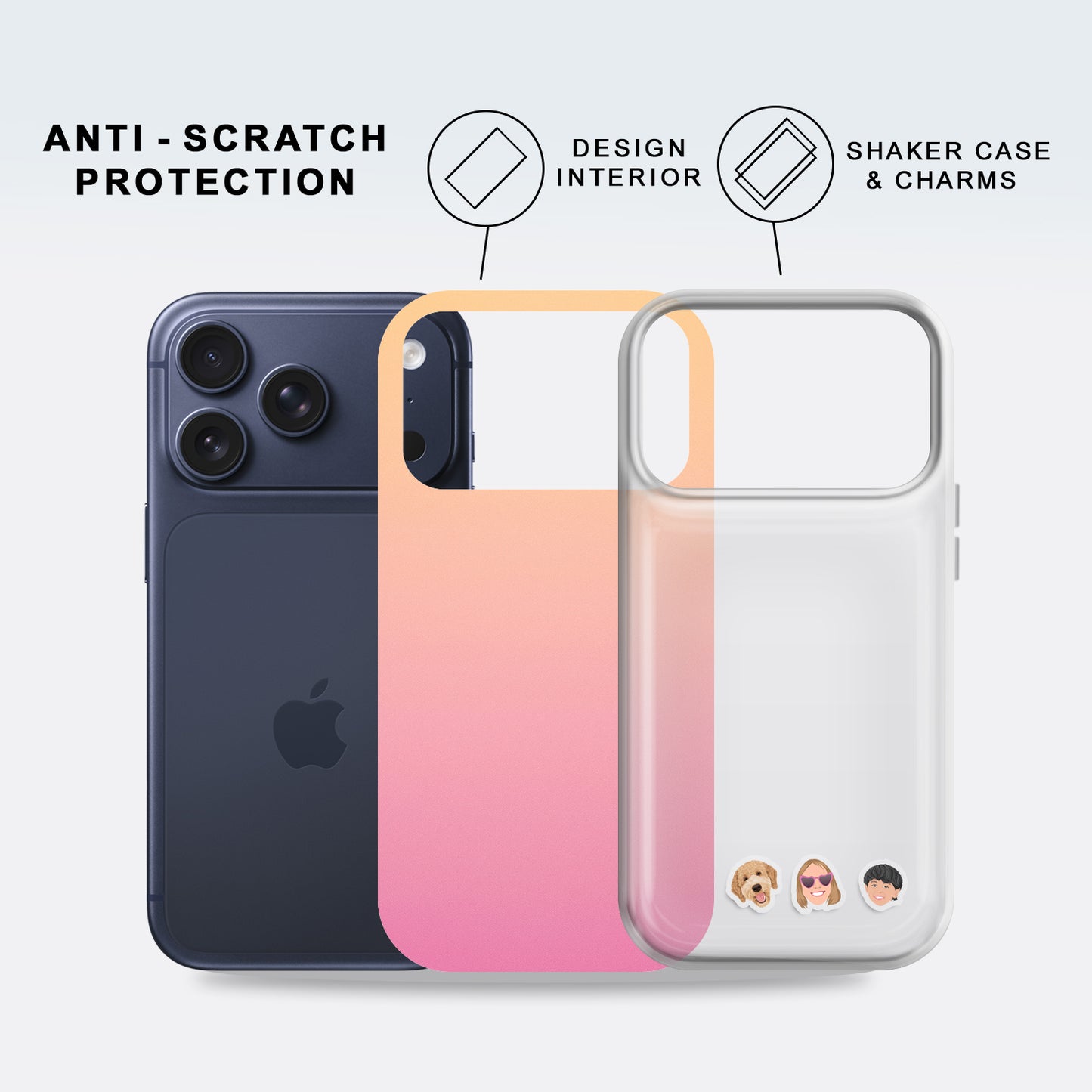 Shaker Case™ with Sunset Sorbet Case Design