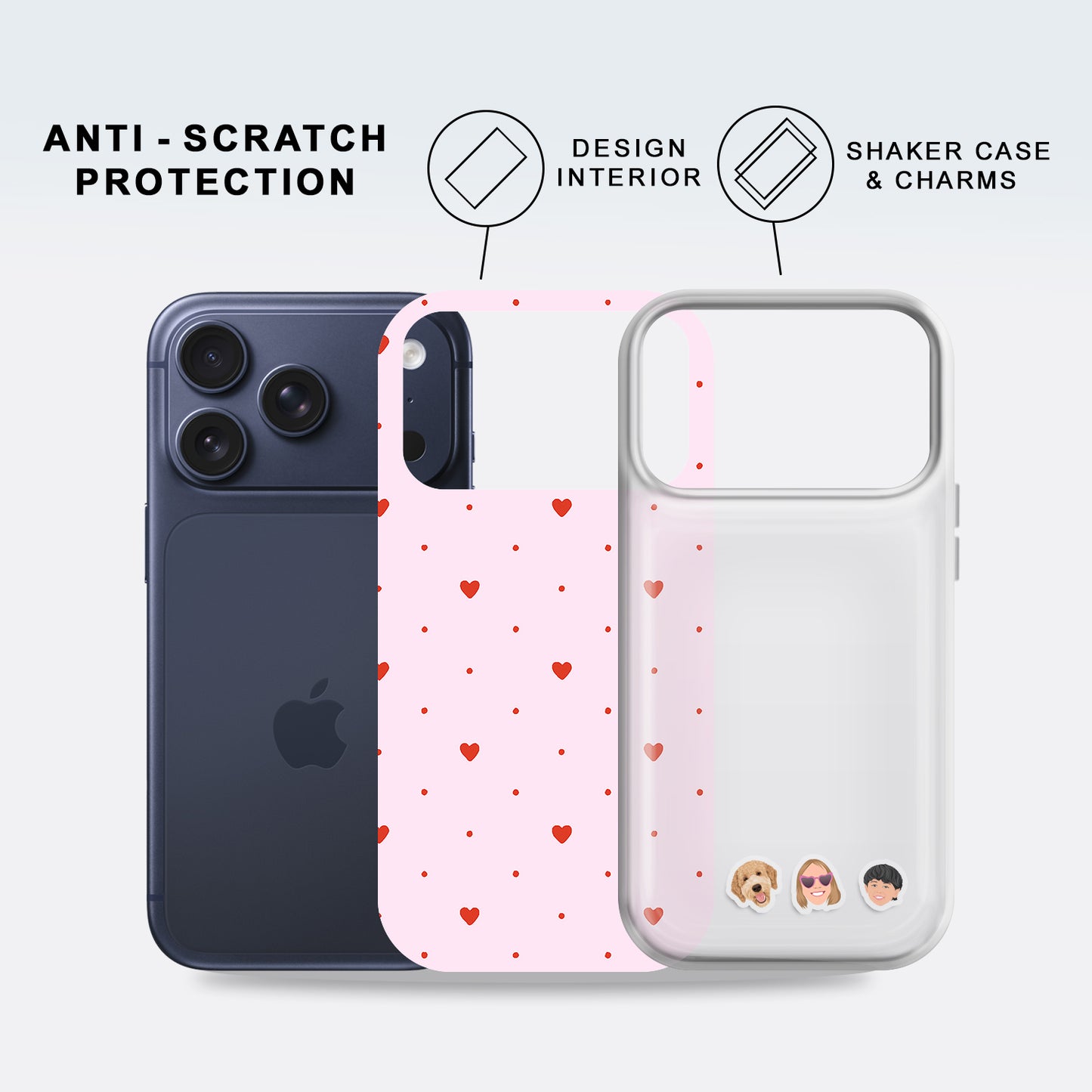 Shaker Case™ with Polka Love Case Design