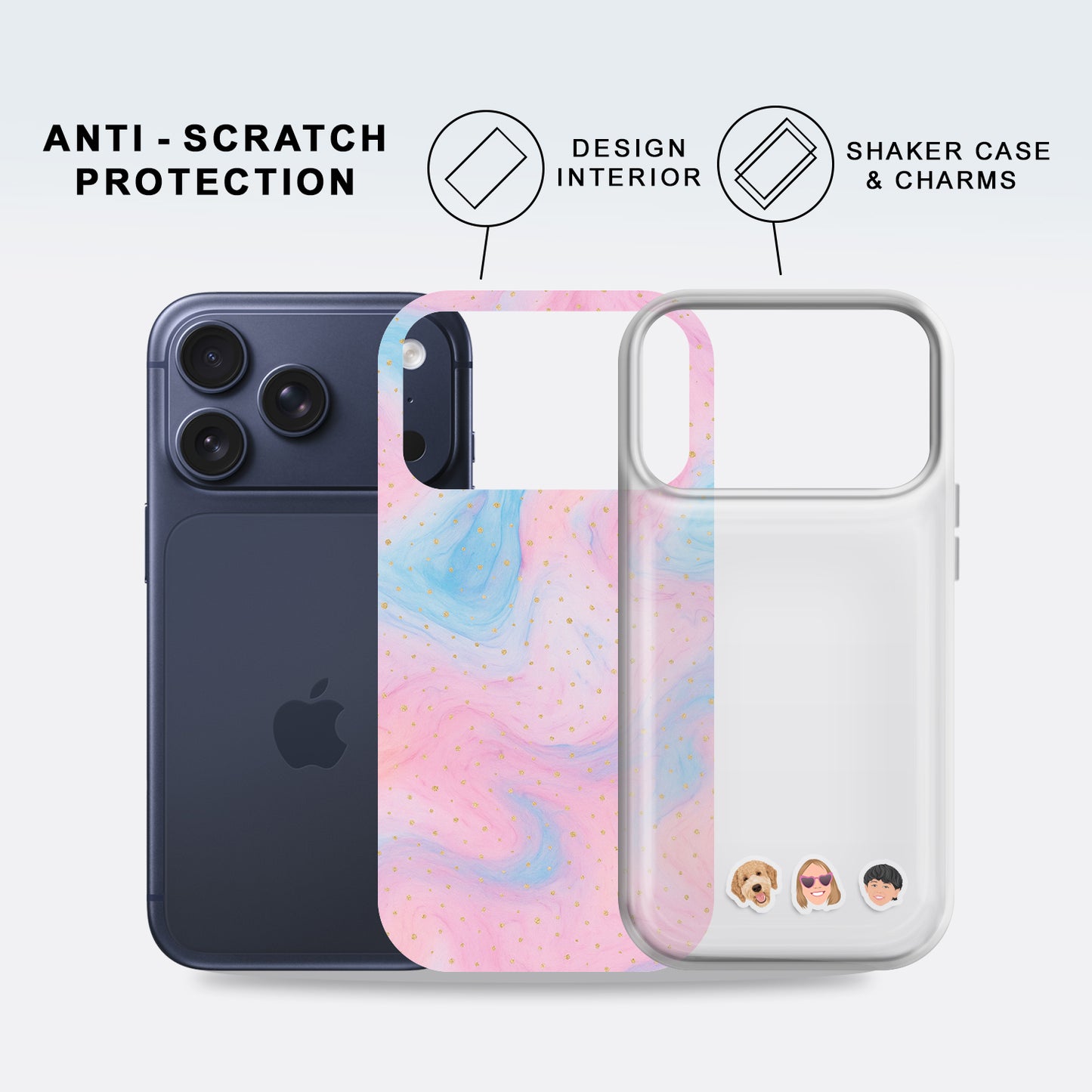 Shaker Case™ with Cotton Candy Galaxy Case Design