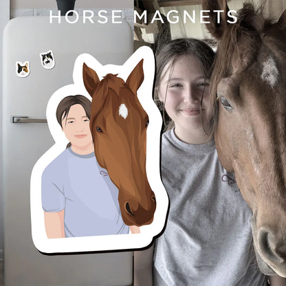 Turn Photos into Hand Drawn Magnets