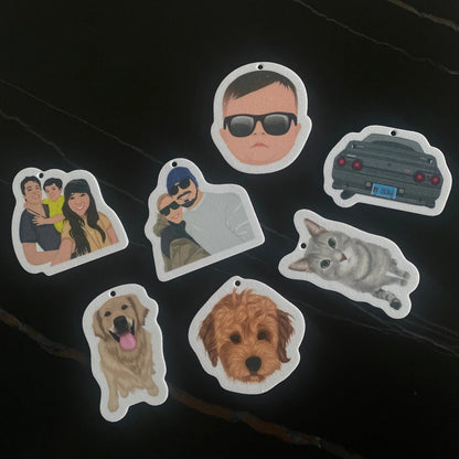 Turn Photos into Hand Drawn Air Fresheners