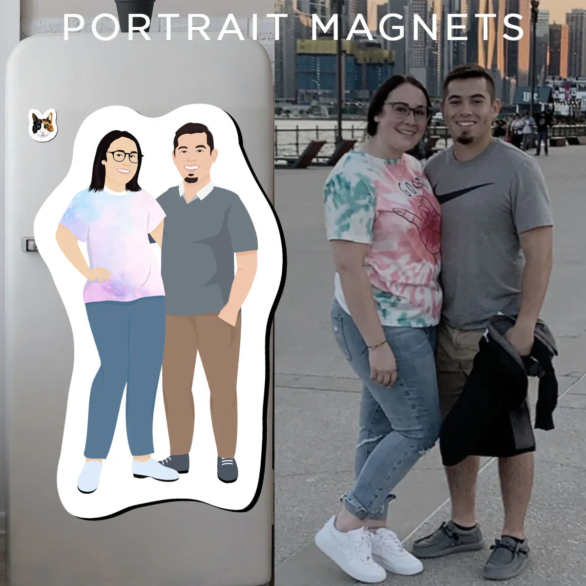 Turn Photos into Hand Drawn Magnets