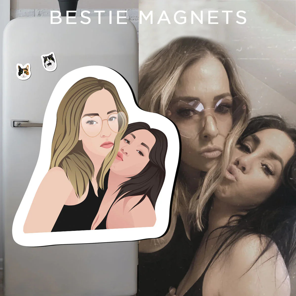 Turn Photos into Hand Drawn Magnets