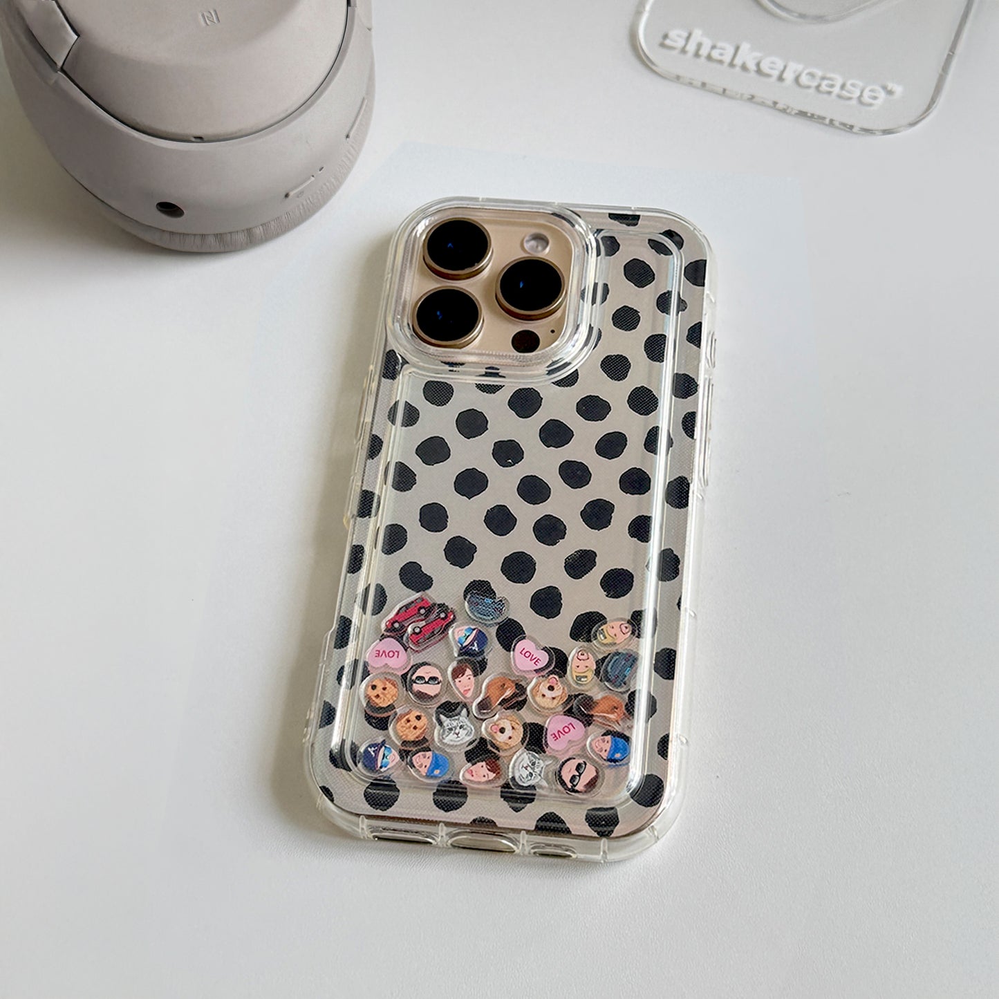 Shaker Case™ with Dotted Darling Case Design