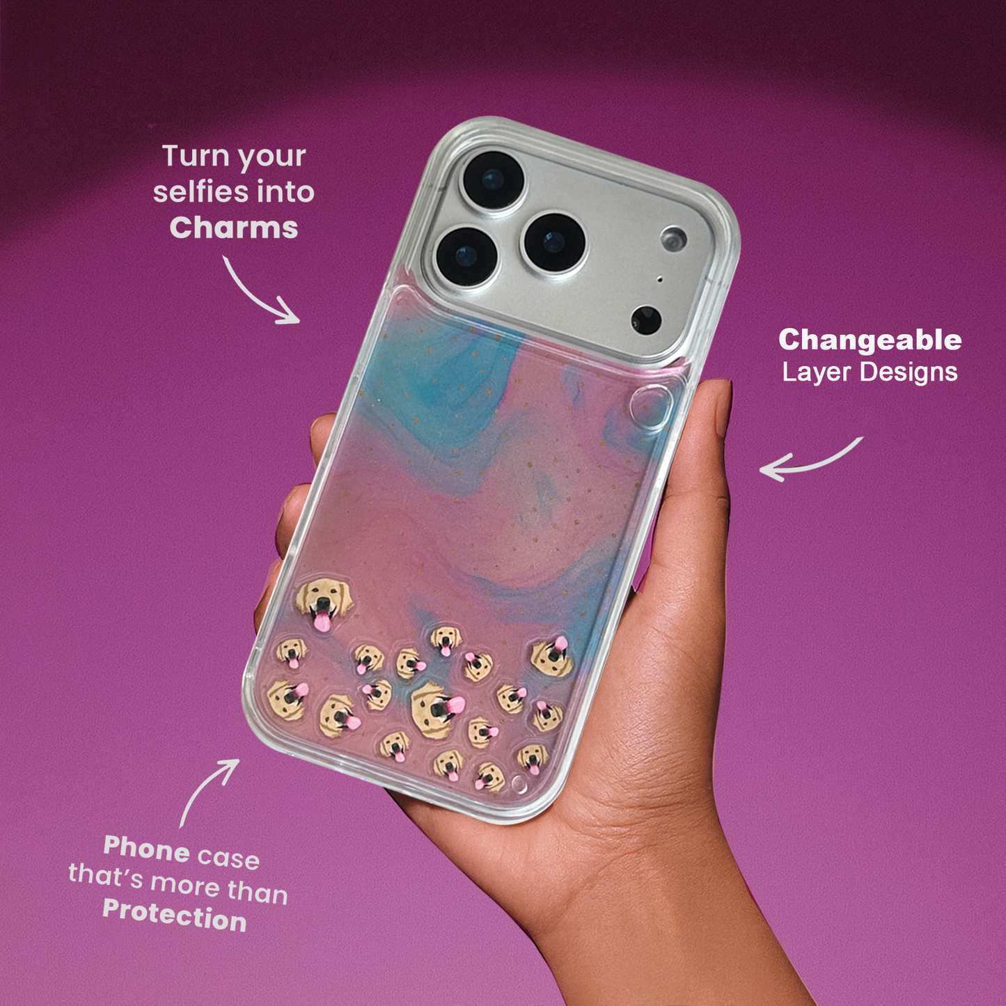 Shaker Case™ 💧 with Candy Galaxy Case Design