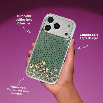 Shaker Case™ 💧 with Dotted Jungle Case Design