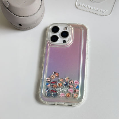 Shaker Case™ with Faded Rainbows Case Design