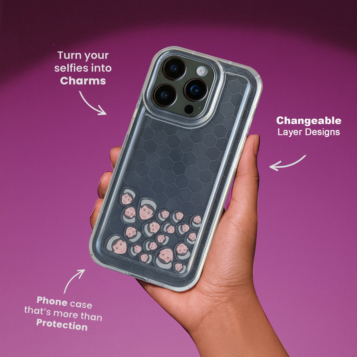 Shaker Case™ with Carbon Hive Case Design