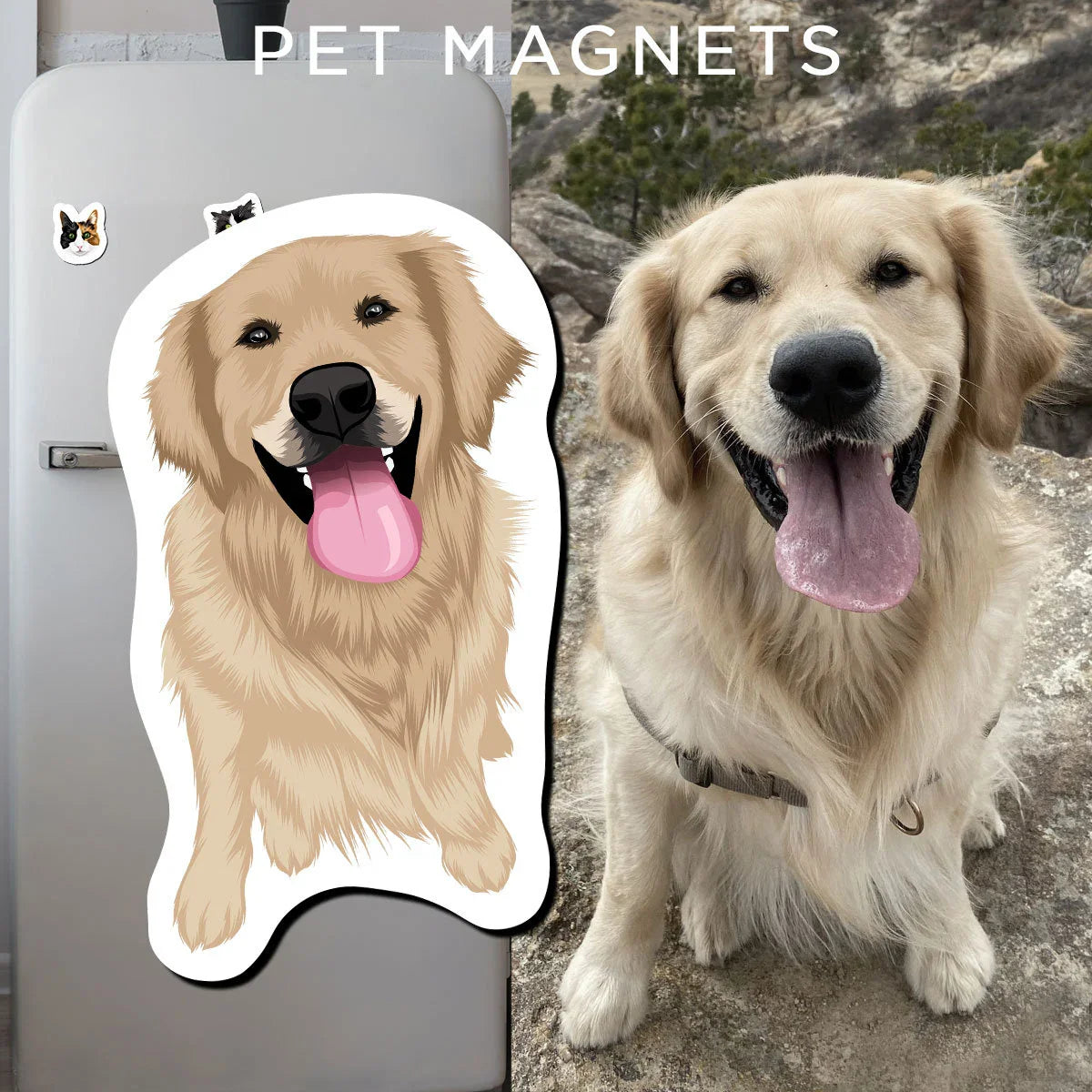 Turn Photos into Hand Drawn Magnets