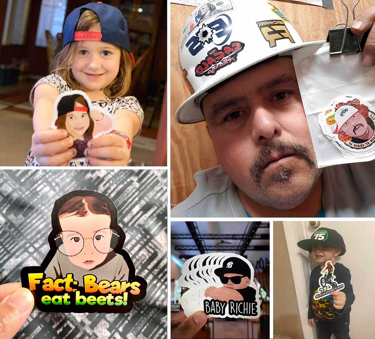 Turn Photos into Hand Drawn Stickers