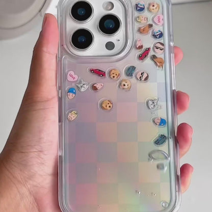 Shaker Case™ with Cotton Candy Grid Case Design