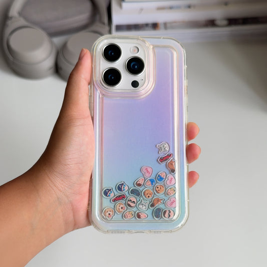 Shaker Case™ with Faded Rainbows Case Design