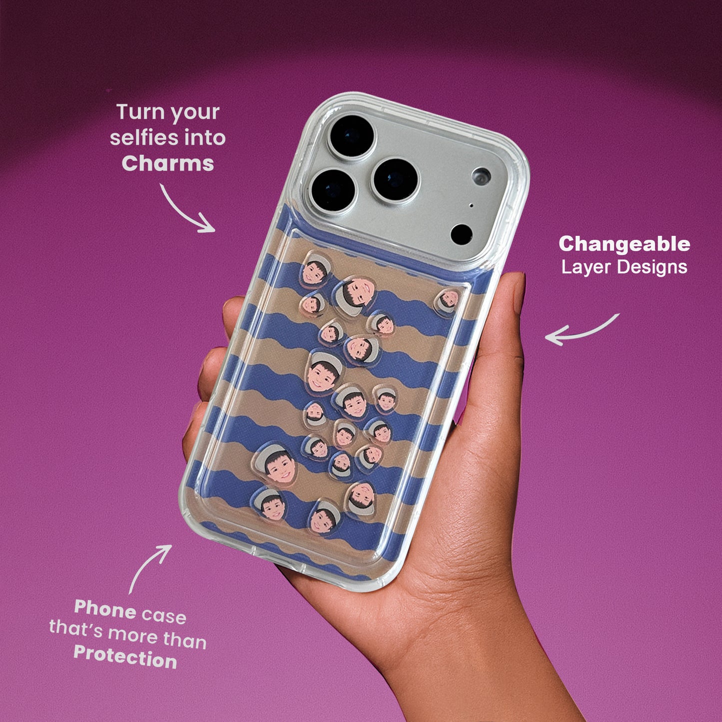 Shaker Case™ with Subtle Surf Case Design