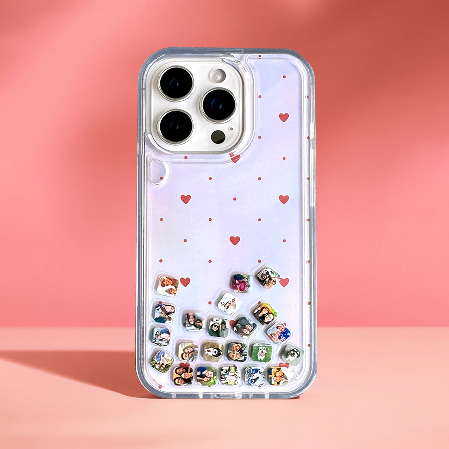 Shaker Case™ 💧 with Square Photo Charms