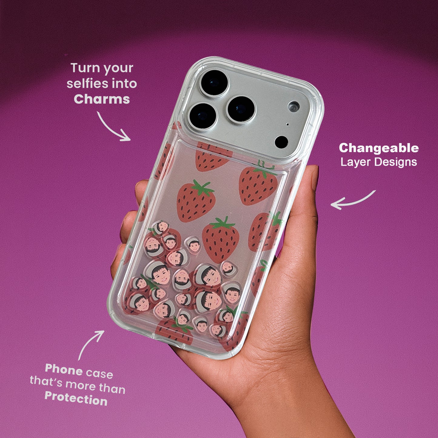 Shaker Case™ with Strawberry Dreams Case Design