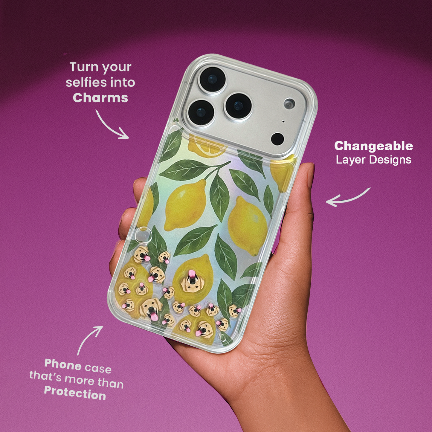 Shaker Case™ 💧 with Lemon Squeeze Case Design